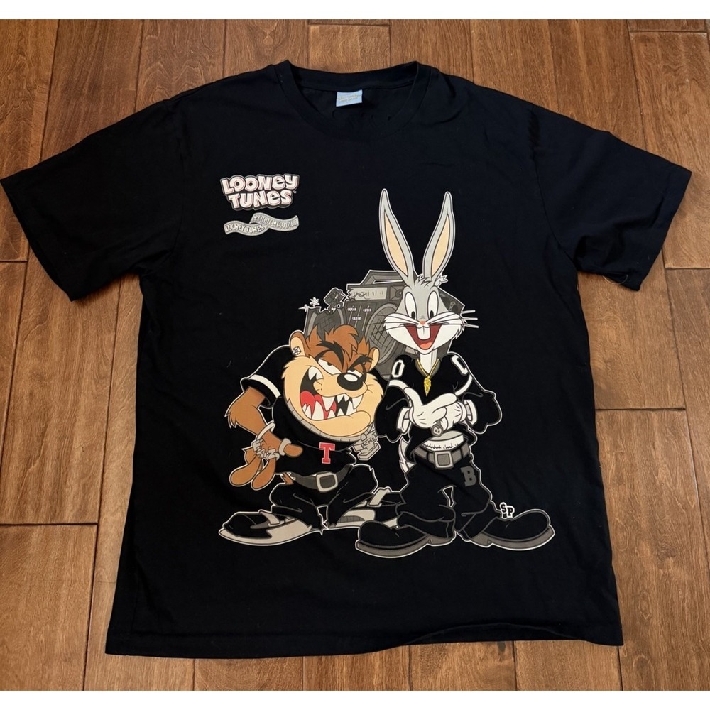Shoe Palace x Looney Tunes T-Shirt Bugs Bunny/Taz Black Size‎ 2XL Used